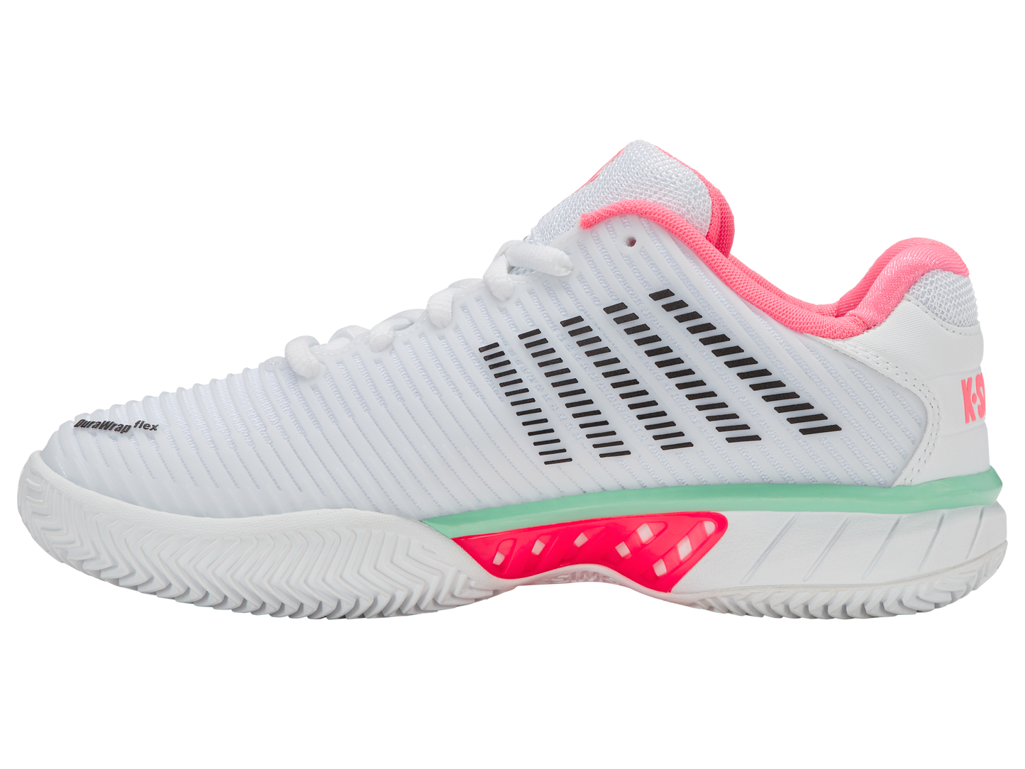 96614-178-M | HYPERCOURT EXPRESS 2 CLAY | WHITE/NEON PASTEL PINK/BLACK
