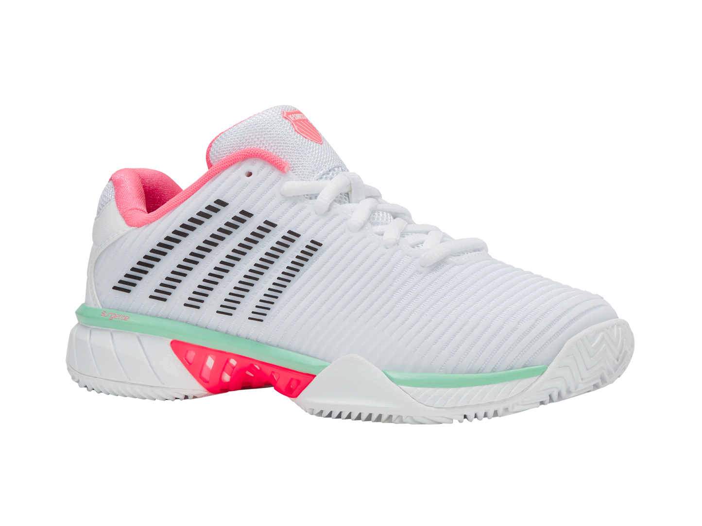 96614-178-M | HYPERCOURT EXPRESS 2 CLAY | WHITE/NEON PASTEL PINK/BLACK
