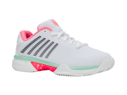 96614-178-M | HYPERCOURT EXPRESS 2 CLAY | WHITE/NEON PASTEL PINK/BLACK