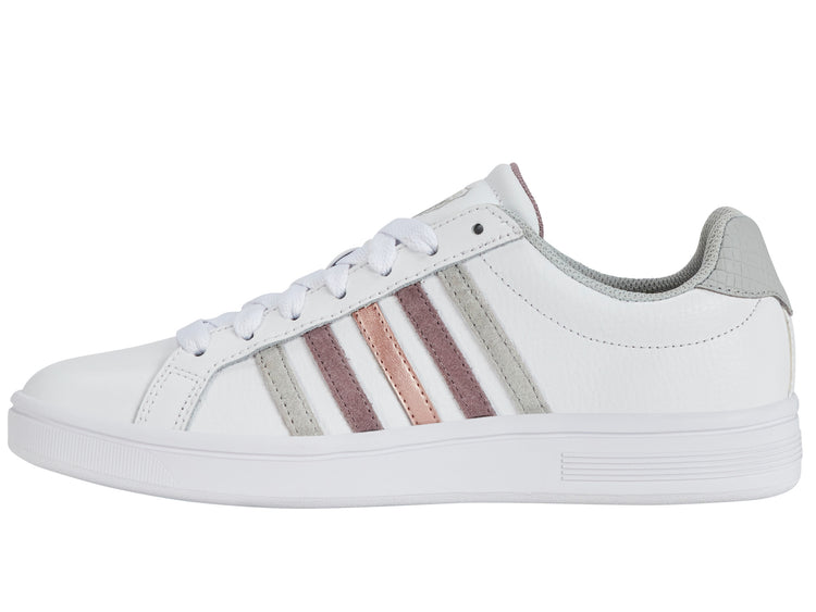 97011-115-M | COURT TIEBREAK | WHITE/PURPLE DOVE/GRAY VIOLET/ROSEGOLD