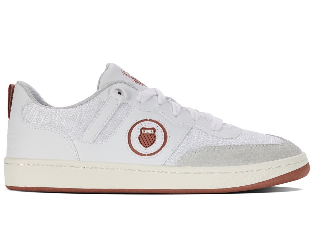 99075-962-M | K-VARSITY | WHITE/LIGHT MAHOGANY