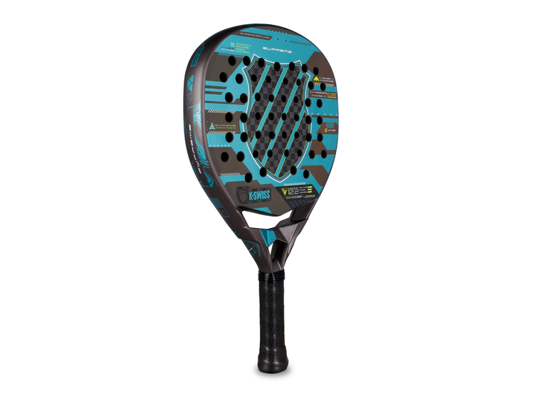 AC0258-080 | SUPREME PADEL RACKET | GREY/TURQUOISE BLUE