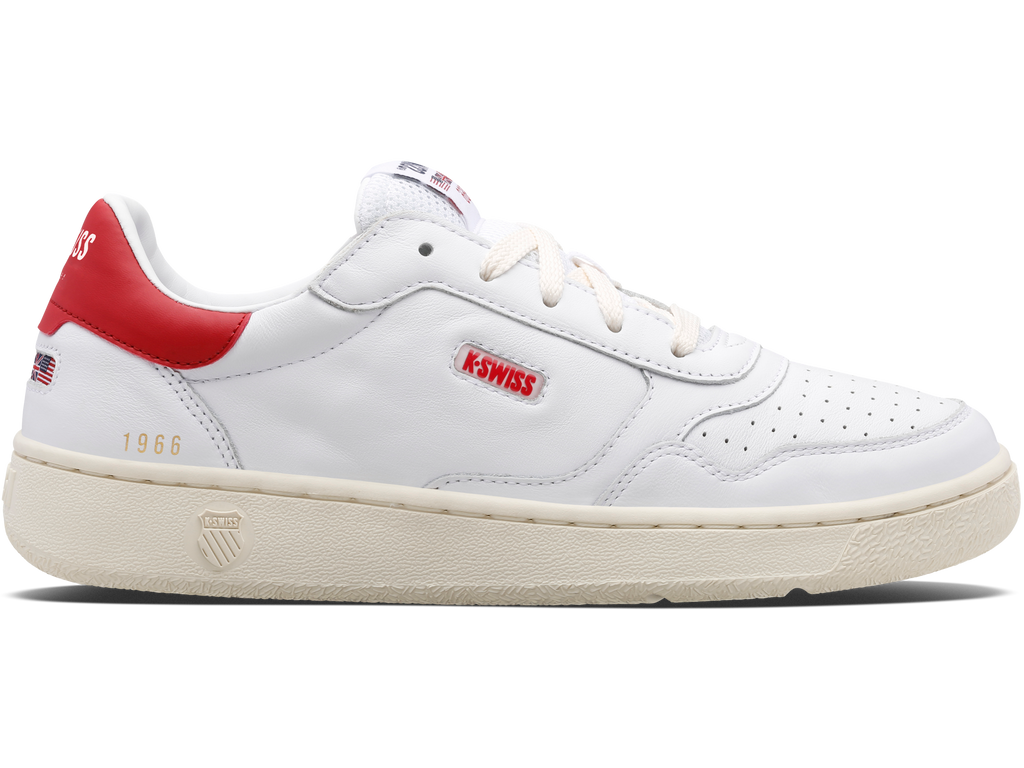 07261-143-M | SLAMMCOURT LTH | WHITE/VARSITY RED