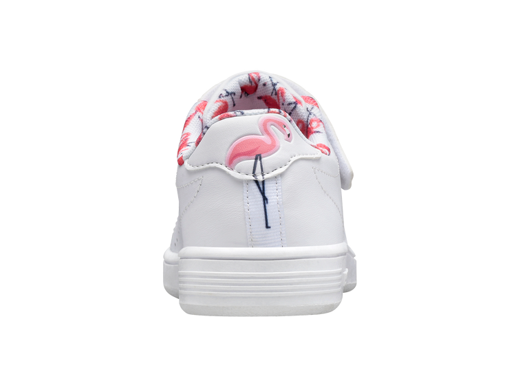 56808-140-M | COURT CASPER VLC | WHITE/FLAMINGO