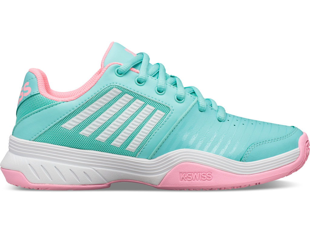 86609-437-M | COURT EXPRESS OMNI | ARUBA BLUE/SOFT NEON PINK/WHITE