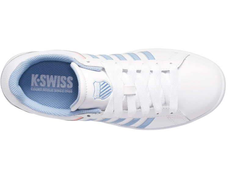 96154-161-M | COURT WINSTON | WHITE/CHAMBRAY BLUE/SAND CORAL