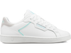 96347-124-M | WOMENS CLEAN COURT II CMF | WHITE/ARUBA BLUE/VAPOR BLUE