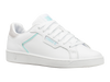 96347-124-M | WOMENS CLEAN COURT II CMF | WHITE/ARUBA BLUE/VAPOR BLUE